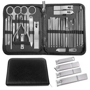 Manicure Set Professional Set Nail Clippers Pedicure Kit-30 Pieces Stainless
